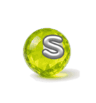 ビリヤード アルファベット（大文字）（個別スタンプ：18）