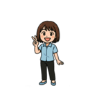 さーやちゃんの組み合わせて使えるスタンプ（個別スタンプ：9）