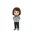 さーやちゃんの組み合わせて使えるスタンプ（個別スタンプ：10）