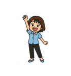 さーやちゃんの組み合わせて使えるスタンプ（個別スタンプ：12）