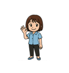さーやちゃんの組み合わせて使えるスタンプ（個別スタンプ：13）