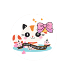 金魚を頭に乗せたにゃんこの癒しスタンプ（個別スタンプ：7）