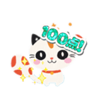 金魚を頭に乗せたにゃんこの癒しスタンプ（個別スタンプ：24）