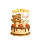 ケーキのうえのしあわせ（個別スタンプ：24）