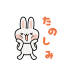 白うさぎん（個別スタンプ：7）