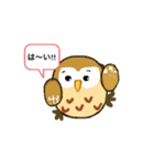 フクロウのくーちゃん ファイト！（個別スタンプ：3）