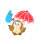 フクロウのくーちゃん ファイト！（個別スタンプ：16）