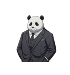 【サラリーマンパンダ】（個別スタンプ：7）