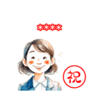 アイコン百面相 祝い！カスタムスタンプ（個別スタンプ：8）