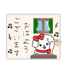【ピアノと音楽】マルチーズの年末年始10.2（個別スタンプ：18）
