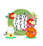 【バスケ】毎年使える♥年末年始＆お正月 3（個別スタンプ：2）