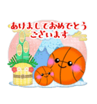 【バスケ】毎年使える♥年末年始＆お正月 3（個別スタンプ：5）