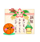 【バスケ】毎年使える♥年末年始＆お正月 3（個別スタンプ：11）