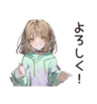 ゆるパーカーちゃんの洗濯日和（個別スタンプ：3）