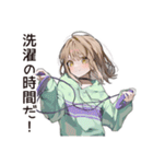 ゆるパーカーちゃんの洗濯日和（個別スタンプ：36）