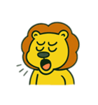 色んな表情するライオン（個別スタンプ：9）