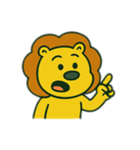 色んな表情するライオン（個別スタンプ：24）