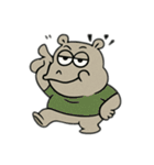 色んな表情するカバ（個別スタンプ：12）