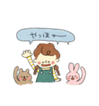 みつあみのおんなのこ。（個別スタンプ：4）