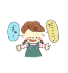 みつあみのおんなのこ。（個別スタンプ：13）