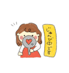 みつあみのおんなのこ。（個別スタンプ：15）