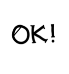 手書き挨拶文字（個別スタンプ：15）