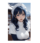 純白メイド写真（個別スタンプ：28）
