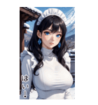 雪地メイド日常用語2（個別スタンプ：2）