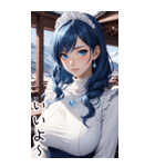 雪地メイド日常用語2（個別スタンプ：14）