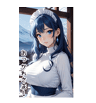 雪地メイド日常用語2（個別スタンプ：16）