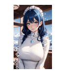 雪地メイド日常用語2（個別スタンプ：37）