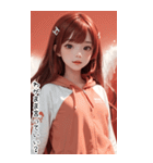 可愛い帽子T甘えん坊の女の子（個別スタンプ：3）