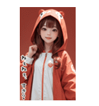 可愛い帽子T甘えん坊の女の子（個別スタンプ：33）
