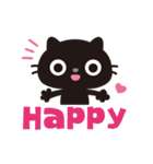 黒ねこのニャンタ_やさしい思い（個別スタンプ：15）