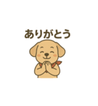 毎日使える！赤いバンダナの子犬（個別スタンプ：2）