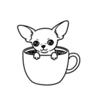 シュールでかわいいチワワのスタンプ（個別スタンプ：23）