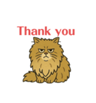 Japanese lion cat（個別スタンプ：6）