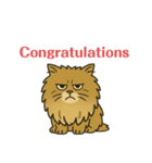 Japanese lion cat（個別スタンプ：14）