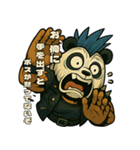 パンダ世紀末伝説〜必殺技と敵キャラ〜（個別スタンプ：27）