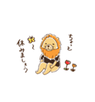 腰の低いライオン（個別スタンプ：16）