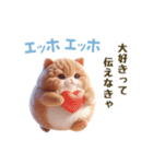 エッホエッホ 毎日使える！まん丸猫（個別スタンプ：10）