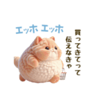 エッホエッホ 毎日使える！まん丸猫（個別スタンプ：27）