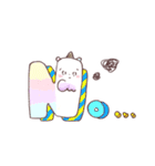 元気100%！おてんばユニコーン色鉛筆ver.（個別スタンプ：14）
