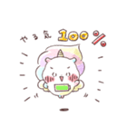元気100%！おてんばユニコーン色鉛筆ver.（個別スタンプ：17）