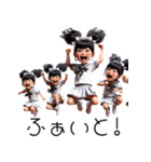 可愛い少女×バスケットボール！3Dリアル（個別スタンプ：10）