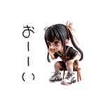 可愛い少女×バスケットボール！3Dリアル（個別スタンプ：30）