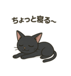 黒猫幸君の日常（個別スタンプ：34）