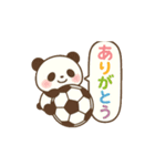 玉乗りサッカーパンダ（個別スタンプ：3）