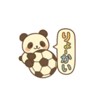 玉乗りサッカーパンダ（個別スタンプ：6）