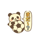 玉乗りサッカーパンダ（個別スタンプ：9）